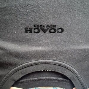 Coach Black Crewneck Top